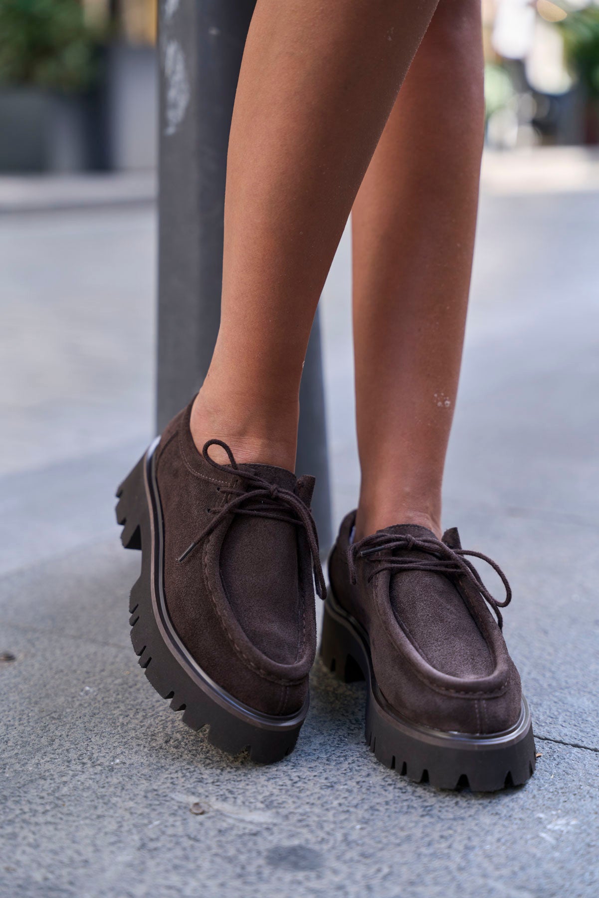 KAHVE RENKLİ SÜET KADIN LOAFER